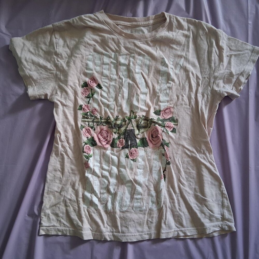 Guns N' Roses Tee Short Sleeve, S, Pink